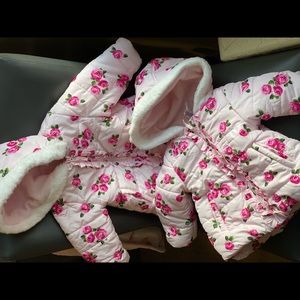 LITTLE ME FLORAL JACKET USED ONCE NO TAGS